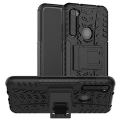 Tire Texture Shockproof TPU+PC Protective Case with Holder, For OPPO Realme 5, For Xiaomi Redmi Note 8 Pro, For Xiaomi Redmi Note 8, For Galaxy A20s, For Galaxy A70s