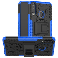 Tire Texture Shockproof TPU+PC Protective Case with Holder, For OPPO Realme 5, For Xiaomi Redmi Note 8 Pro, For Xiaomi Redmi Note 8, For Galaxy A20s, For Galaxy A70s