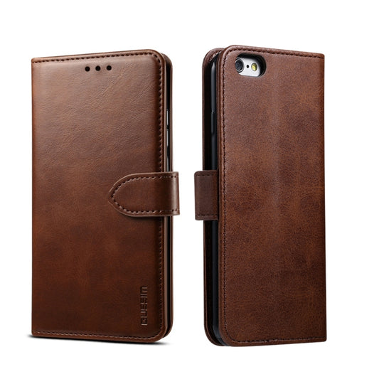 GUSSIM Magnetic Horizontal Flip Leather Case with Holder & Card Slots & & Wallet, For iPhone 6, For iPhone 6 Plus, For iPhone 8 Plus / 7 Plus, For iPhone 8 / 7