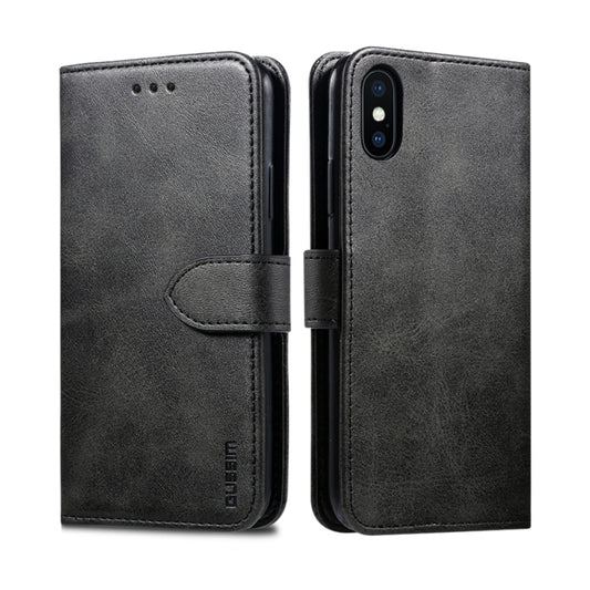GUSSIM Magnetic Horizontal Flip Leather Case with Holder & Card Slots & & Wallet, For iPhone XS Max, For iPhone X / XS, For iPhone XR, For iPhone 11, For iPhone 11 Pro