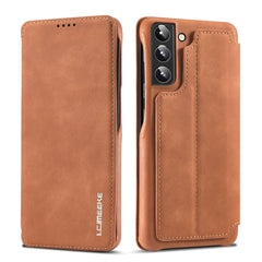 LC.IMEEKE Hon Ancient Series Horizontal Flip Leather Phone Case, For Samsung Galaxy S22 5G, For Samsung Galaxy S22+ 5G, For Samsung Galaxy S22 Ultra 5G