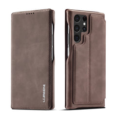 LC.IMEEKE Hon Ancient Series Horizontal Flip Leather Phone Case, For Samsung Galaxy S22 5G, For Samsung Galaxy S22+ 5G, For Samsung Galaxy S22 Ultra 5G