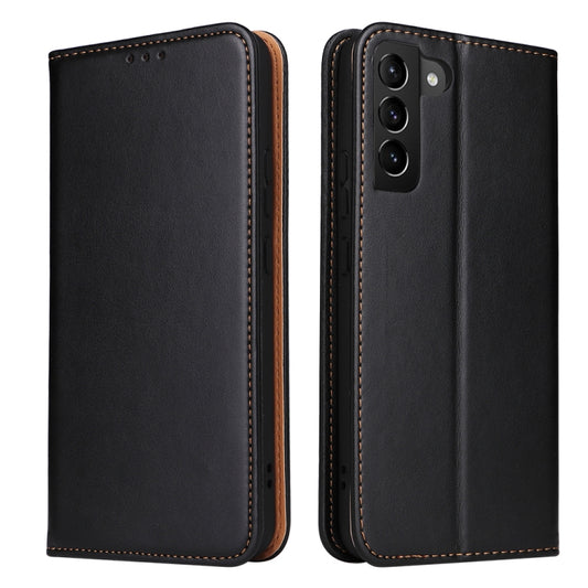 Fierre Shann PU Genuine Leather Texture Leather Phone Case, For Samsung Galaxy S22 5G, For Samsung Galaxy S22+ 5G, For Samsung Galaxy S22 Ultra 5G