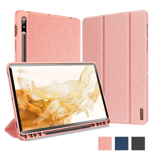 DUX DUCIS Domo Series Magnetic PU Leather Tablet Case, For Samsung Galaxy Tab S8 / Galaxy Tab S7
