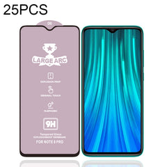 25 PCS 9H HD Large Arc High Alumina Full Screen Tempered Glass Film