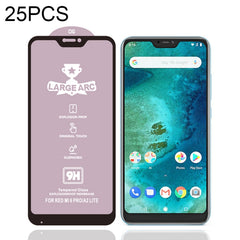 25 PCS 9H HD Large Arc High Alumina Full Screen Tempered Glass Film
