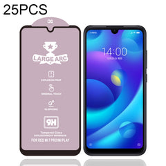 25 PCS 9H HD Large Arc High Alumina Full Screen Tempered Glass Film