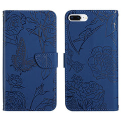 Skin Feel Butterfly Peony Embossed Leather Phone Case, For iPhone SE 2022 / SE 2020 / 8 / 7, For iPhone 8 Plus / 7 Plus, For iPhone 11, For iPhone 11 Pro