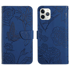 Skin Feel Butterfly Peony Embossed Leather Phone Case, For iPhone SE 2022 / SE 2020 / 8 / 7, For iPhone 8 Plus / 7 Plus, For iPhone 11, For iPhone 11 Pro