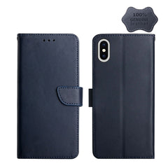 Genuine Leather Fingerprint-proof Horizontal Flip Phone Case, For iPhone X, For iPhone XR, For iPhone XS Max