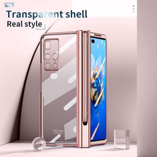 Electroplating Hinge Phone Case with Stylus, For Huawei Mate X2, For Xiaomi Mi Mix Fold, For Honor Magic V
