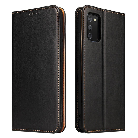 Fierre Shann PU Genuine Leather Texture Leather Phone Case, For Samsung Galaxy A02s, For Samsung Galaxy A12, For Samsung Galaxy A13 5G, For Samsung Galaxy A22 5G, For Samsung Galaxy A33 5G, For Samsung Galaxy A53 5G