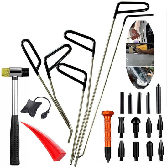 Q1 23 in 1 Car Paintless Dent Repair Hail Remover Hooks Rods Kit, Q1 23 in 1
