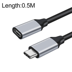 10Gbps USB-C / Type-C Male to Female Charging Data Transmission Extension Cable, 25cm, 50cm, 1m