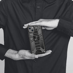 Armor Shockproof TPU + PC Magnetic Protective Phone Case with Holder, For iPhone 14, For iPhone 14 Pro, For iPhone 14 Pro Max, For iPhone 14 Plus