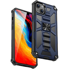 Armor Shockproof TPU + PC Magnetic Protective Phone Case with Holder, For iPhone 14, For iPhone 14 Pro, For iPhone 14 Pro Max, For iPhone 14 Plus