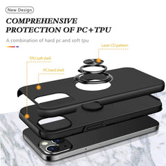 Magnetic Ring Kickstand Shockproof Phone Case, For iPhone 14 Pro Max