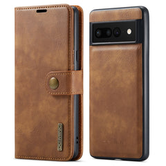 DG.MING Crazy Horse Texture Detachable Magnetic Leather Phone Case, For Google Pixel 6A, For Google Pixel 7, For Google Pixel 7 Pro, For OnePlus 10 Pro
