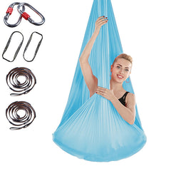 Indoor Anti-gravity Yoga Knot-free Aerial Yoga Hammock with Buckle / Extension Strap, Size: 400x280cm