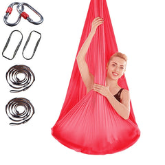 Indoor Anti-gravity Yoga Knot-free Aerial Yoga Hammock with Buckle / Extension Strap, Size: 400x280cm