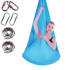 Indoor Anti-gravity Yoga Knot-free Aerial Yoga Hammock with Buckle / Extension Strap, Size: 400x280cm