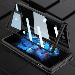 GKK Magnetic Hinge Flip Phone Case with Holder, For vivo X Fold