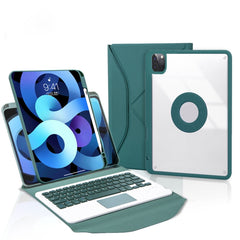 Z11B-A Pen Slot Touchpad Bluetooth Keyboard Leather Tablet Case, For iPad Pro 11 2021/2020/2018, For iPad Air 11 2025 / 2024 / Air 5 / Air 4, For iPad 10.2 2021/2020/2019