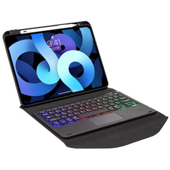 Z11B-AS Pen Slot Touchpad Backlight Bluetooth Keyboard Leather Tablet Case, For iPad Pro 11 2021/2020/2018, For iPad Air 11 2025 / 2024 / Air 5 / Air 4, For iPad 10.2 2021/2020/2019