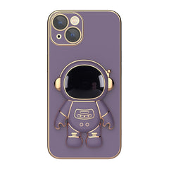Plating Astronaut Holder Phone Case, For iPhone 12, For iPhone 12 mini