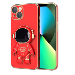Plating Astronaut Holder Phone Case, For iPhone 12, For iPhone 12 mini