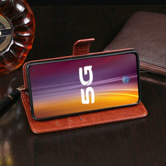 idewei Crazy Horse Texture Horizontal Flip Leather Case with Holder & Card Slots & Wallet