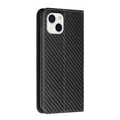 Carbon Fiber Texture Magnetic Flip Leather Phone Case