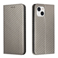 Carbon Fiber Texture Magnetic Flip Leather Phone Case