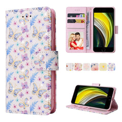 Bronzing Painting RFID Leather Case, For iPhone X / XS, For iPhone 7 Plus / 8 Plus, For iPhone SE 2022 / SE 2020 / 7 / 8