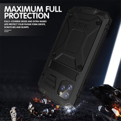 Shockproof Waterproof Dust-proof Metal + Silicone Protective Case with Holder, For iPhone 11, For iPhone 11 Pro, For iPhone 11 Pro Max, For iPhone XS Max, For Galaxy S20 Ultra