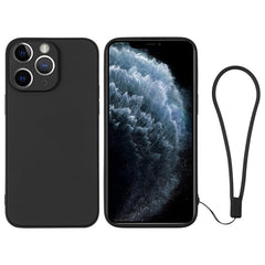 Silicone Phone Case with Wrist Strap, For iPhone 11 Pro
