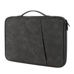 Portable Sheepskin Texture Leather Bag, For 9.7-11 inch Laptop, For 12.9-13 inch Laptop