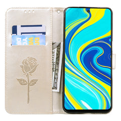 Rose Embossed Horizontal Flip PU Leather Case with Holder & Card Slots & Wallet