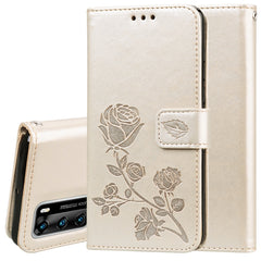 Rose Embossed Horizontal Flip PU Leather Case with Holder & Card Slots & Wallet