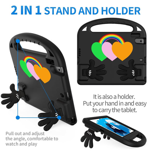 Love Small Palm Holder EVA Tablet Case, For iPad Air / Air 2 / 9.7 2017 / 9.7 2018, For iPad Air 2022/ 2020 10.9, For Lenovo Tab B10 10.1 2020, For Huawei MediaPad T5 10, For Lenovo Tab P10 TB-X706