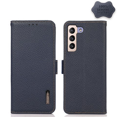 KHAZNEH Side-Magnetic Litchi Genuine Leather RFID Phone Case, For Nokia G60 5G, For Samsung Galaxy S23+ 5G, For Samsung Galaxy S23 5G, For Samsung Galaxy S23 Ultra 5G