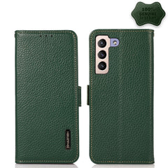 KHAZNEH Side-Magnetic Litchi Genuine Leather RFID Phone Case, For Nokia G60 5G, For Samsung Galaxy S23+ 5G, For Samsung Galaxy S23 5G, For Samsung Galaxy S23 Ultra 5G