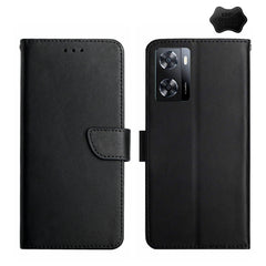 Genuine Leather Fingerprint-proof Flip Phone Case, For Samsung Galaxy A04E, For Samsung Galaxy A14 5G, For OnePlus Nord N300