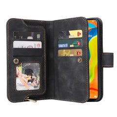 Multifunctional Card Slot Zipper Wallet Leather Phone Case, For Huawei P30 Lite, For Huawei P30 Pro, For Huawei P40 Pro, For Huawei P Smart Z