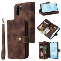 Multifunctional Card Slot Zipper Wallet Leather Phone Case, For Huawei P30 Lite, For Huawei P30 Pro, For Huawei P40 Pro, For Huawei P Smart Z