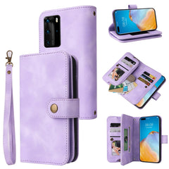 Multifunctional Card Slot Zipper Wallet Leather Phone Case, For Huawei P30 Lite, For Huawei P30 Pro, For Huawei P40 Pro, For Huawei P Smart Z