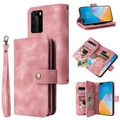Multifunctional Card Slot Zipper Wallet Leather Phone Case, For Huawei P30 Lite, For Huawei P30 Pro, For Huawei P40 Pro, For Huawei P Smart Z