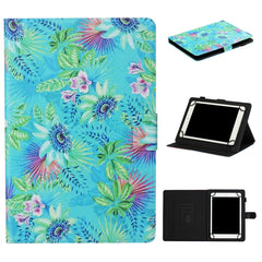 Tablet PC Universal Coloured Drawing Pattern Horizontal Flip Leather Case with Holder & Card Slot