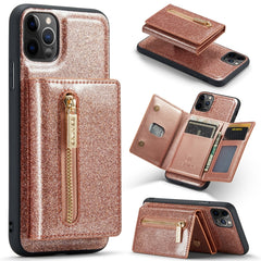 DG.MING M3 Series Glitter Powder Card Bag Leather Case, For Google Pixel 6, For Samsung Galaxy S20 FE, For iPhone 11 Pro, For Samsung Galaxy S21 5G, For iPhone 11 Pro Max, For Samsung Galaxy S21 Ultra 5G