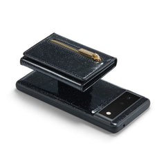 DG.MING M3 Series Glitter Powder Card Bag Leather Case, For Google Pixel 6, For Samsung Galaxy S20 FE, For iPhone 11 Pro, For Samsung Galaxy S21 5G, For iPhone 11 Pro Max, For Samsung Galaxy S21 Ultra 5G